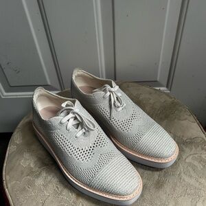 Cole Haan women’s Original Grand platform Wingtip Oxford Knit Lace-Up Shoes 7.5